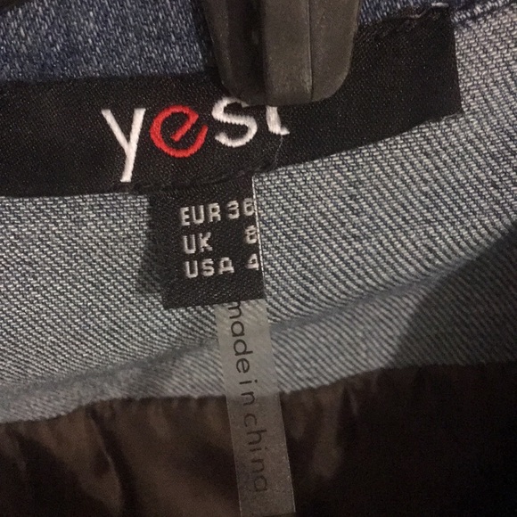 Yest Finnish brand plaid jacket blazer with denim - Picture 6 of 8